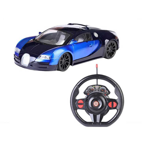  ماشین کنترلی فرمانی بوگاتی ویرون آبی 1:16 Bugatti Veyron Blue Car-اسباب بازی